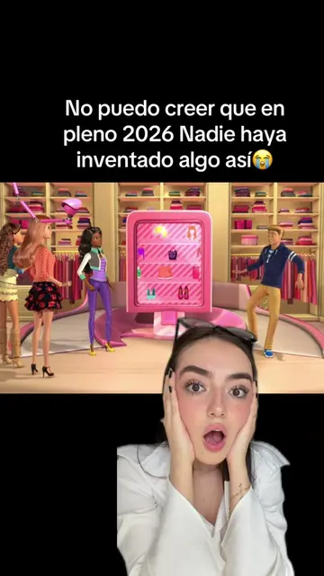 Quería ser Barbie y tener mi clóset inteligente de outfits así que lo cree ✨💕 #