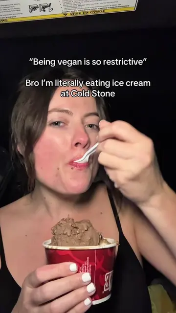 “Being vegan is so restrictive” Bro I’m literally eating ice cream at @Cold Ston