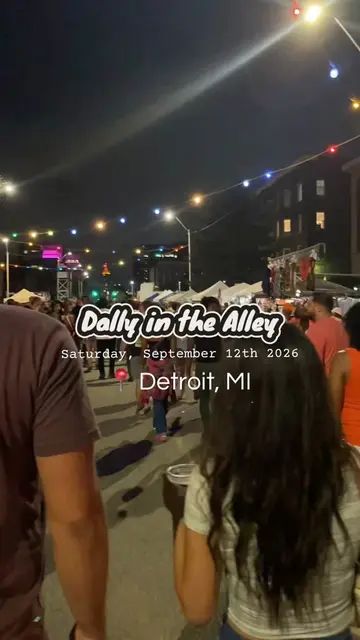 Dally in the Alley is back 🖤🎶 One of Detroit’s best little traditions takes ov
