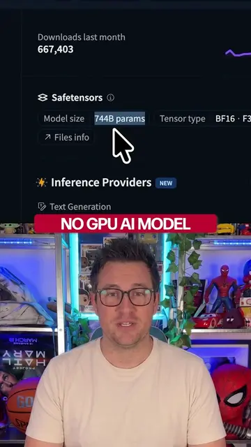 A developer just ran a 744 billion parameter AI model called Calibri on a laptop