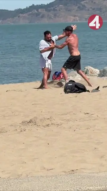 The video of a fight at Crissy Field on Tuesday has been viewed online hundreds 