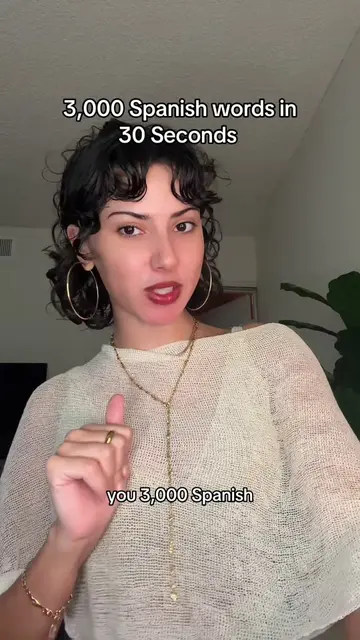 teaching you 3k spanish words in 30 seconds ! #learnspanish #learnspanishfast #s