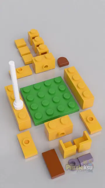 Can just a few LEGO pieces make a full Sandcastle? Bringing a charming micro LEG