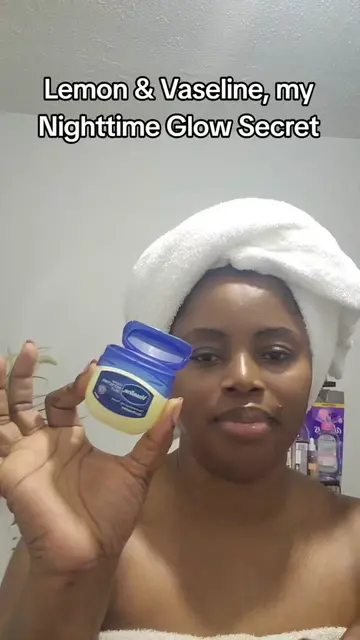 Lemon & Vaseline my Nighttime Glow Secret,  #SkincareTips #NightRoutine #Vaselin