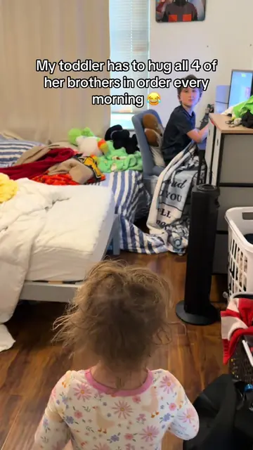 Her favorite part of the morning 🥹❤️