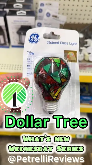 Pretty cool Stained Glass lightbulb by GE just arrived at Dollar Tree Have you t
