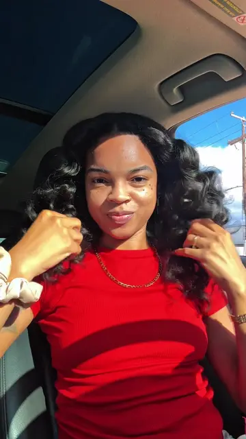 The volume from doing these in a blowout 😍😍 #HeatlessCurls #HeatlessHair #Hair