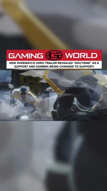new overwatch hero trailer revealed “Doctrine” as a support and sombra being cha