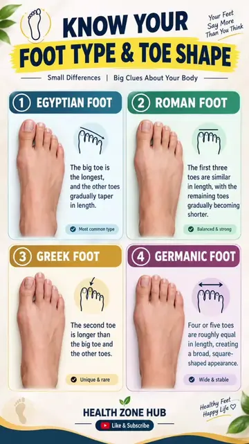 Know Your Foot Type & Toe Shape 🦶 | What Does Your Foot Shape Say About You? #F