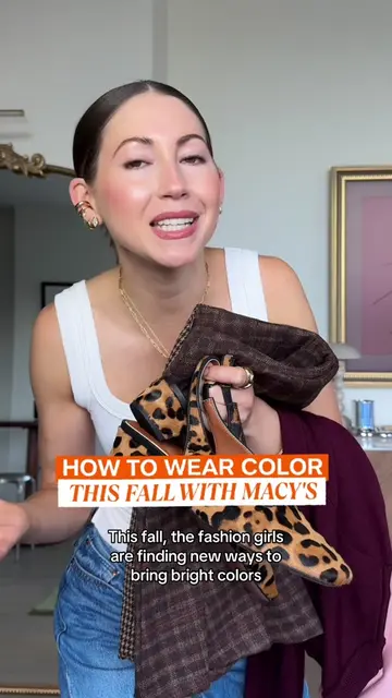 Who says fall has to be all browns and neutrals? 💗🍂 @Tinsley Crisp mixes bold 