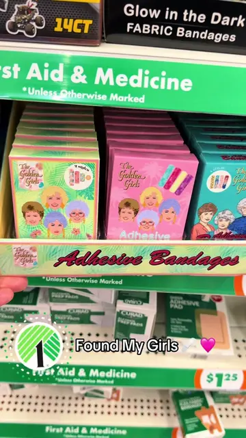 Happy Saturday! So excited to find the GOLDEN GIRLS Bandages!! I wonder what els