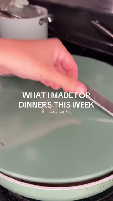 Here’s everything I made for dinner this week for less than $75! I love making e