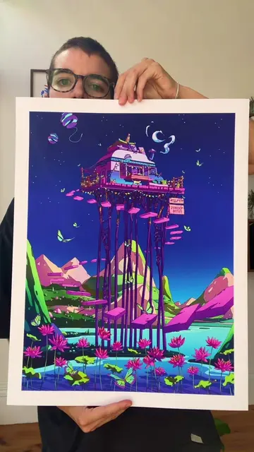 Help me generate more art 🙃 #artistsontiktok #illustrationart #artprint #digita