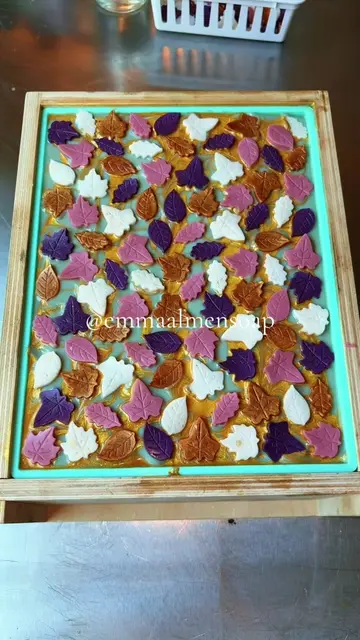 Replying to @mikmik Fingers Crossed You Love THIS Version of My Leaf Soap! It Sm