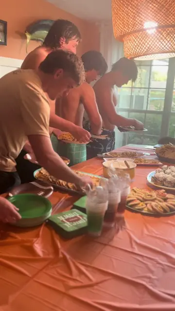 My son invited his football team over for taco night so of course I had to make 