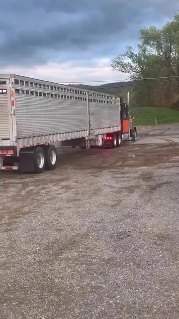 THE TRUCK IS HERE They’re waiting on the driver and then they will take the rema