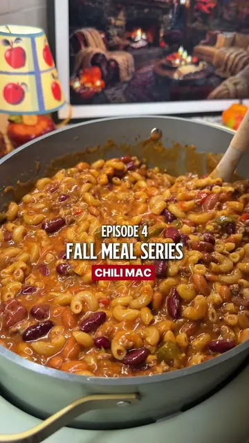 FALL MEAL SERIES 🍂 | EP. 4 Crockpot Chili Mac 🌶️🧀 If you’re looking for an ea
