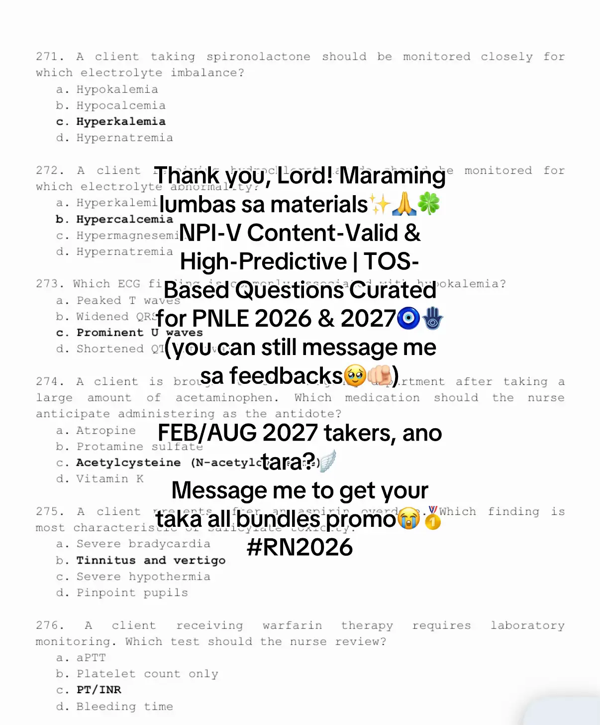 Batch 2027, avail our promo bundles (few more slots left)🪬✨💯 #RN2026 #NarsJD #