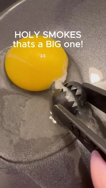 Well...that was convenient! #eggs #KitchenHacks #FoodTok #kitchengadgets #oddlys