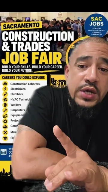SACRAMENTO — IF YOU’RE TRYING TO GET INTO THE TRADES, PAY ATTENTION! 🚨 A Constr