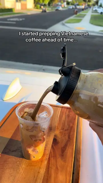 Same idea: prep ahead, pour over ice, and you’re ready to serve. 🤎 Link in BIO 