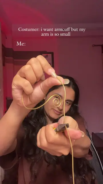 Customize your small size armcuff 🫶 #Ornamade #armcuff #handmadejewelry #wireje