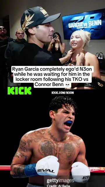 Ryan Garcia completely ego'd N3on while he was waiting for him in the locker roo