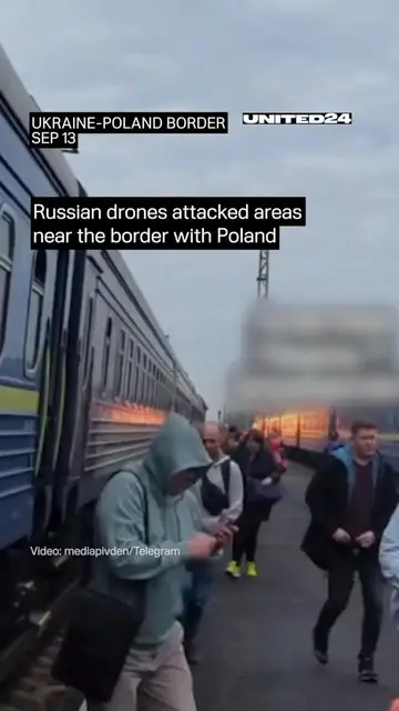 Russian drones struck near the Yahodyn-Dorohusk checkpoint on the Polish border.