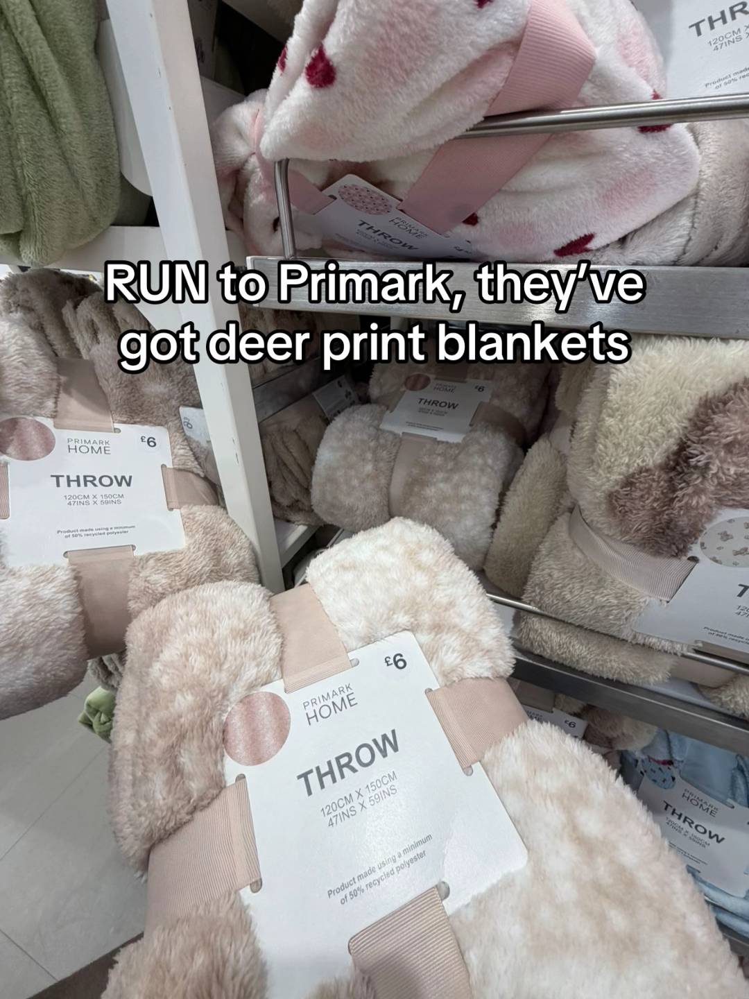 #deer #deerblanket #primark #deerprint #aesthetic 