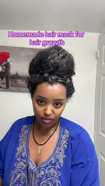 Once a month is enough to start #fyp #viralvideo #hairmask #hairgrowth #naturalh