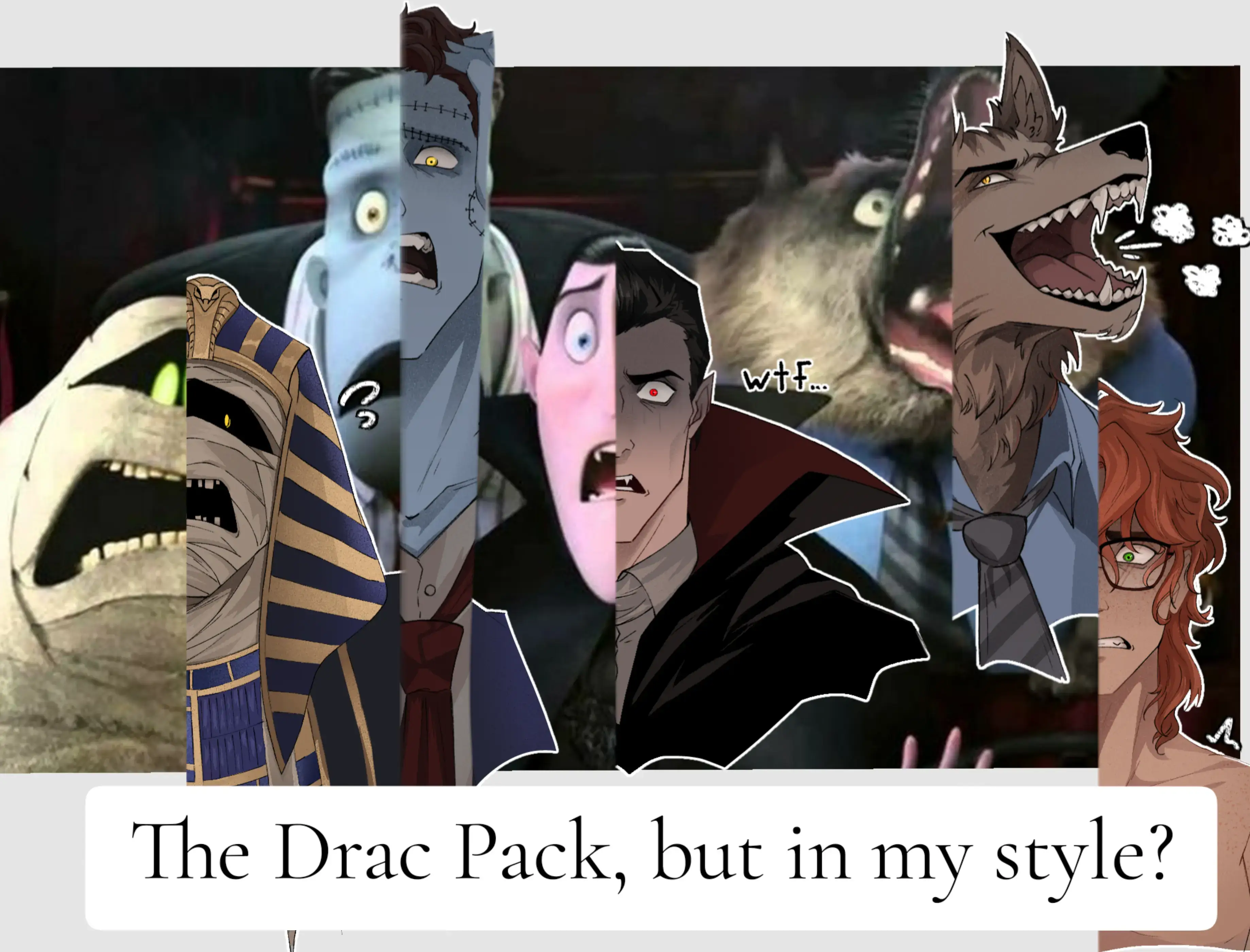 Here's the complete piece with everyone #drawing #hoteltransylvania #fyp #fypシ #