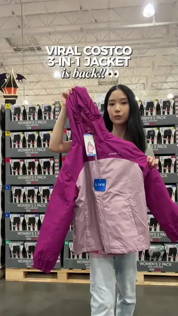 the Eddie Bauer 3-in-1 jacket is back at Costco 👀‼️ #costco #costcofinds #costc