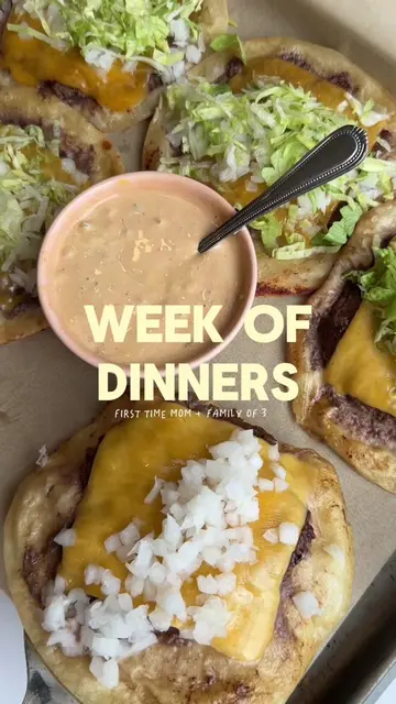 A week of dinners 🍽️🤎 because deciding what’s for dinner every night is a full