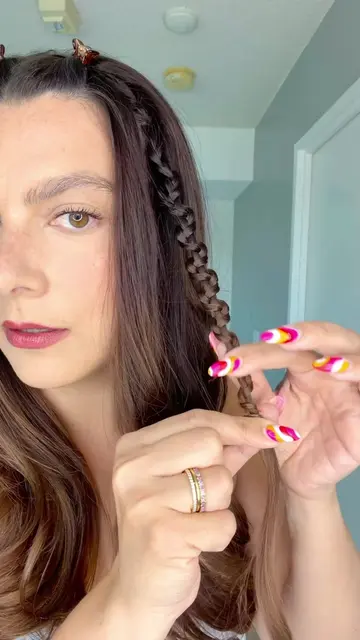 Detailed tutorial for the viral baby braid! #snakebraid #babybraids #haileybiebe