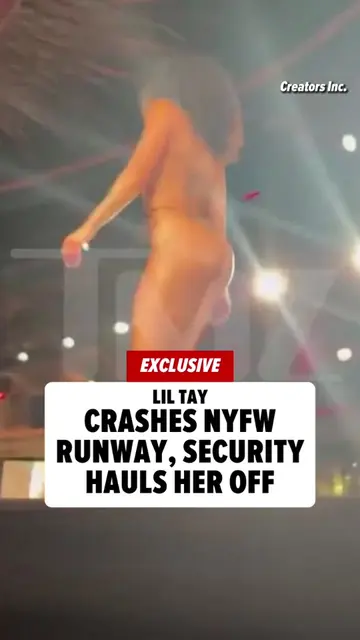 🚨 EXCLUSIVE: Lil Tay apparently decided an NYFW booking was optional ... crashi