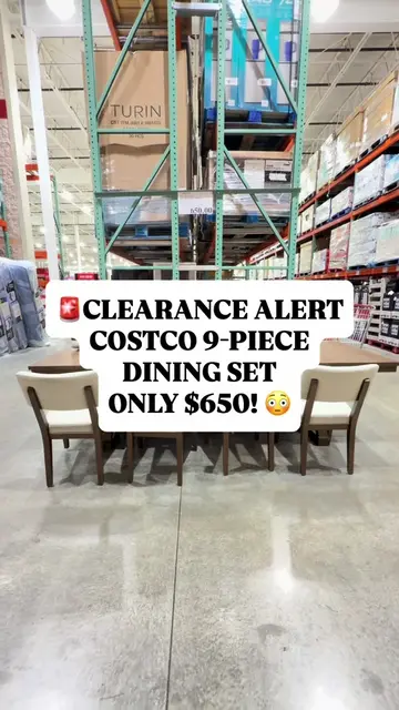Costco furniture deal alert! 🚨 I spotted the Pike & Main Mendocino 9-Piece Dini