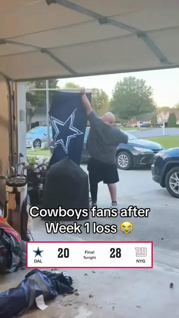 Tough start to the season for the Cowboys 😅 @Robbie Howe #cowboys #giants #nfl 