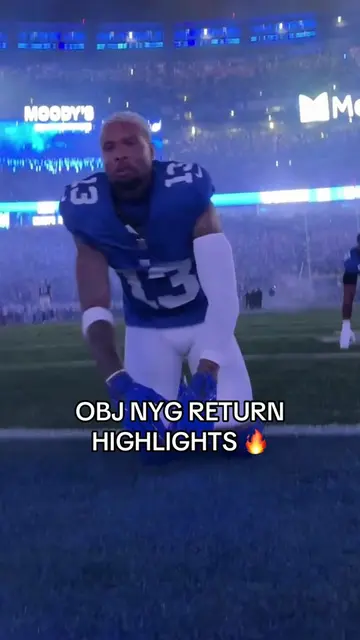 WHAT A GAME 🤩 #nfl #odell #obj #newyork #giants 