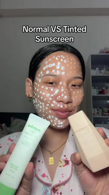 Normal vs tinted sunscreen 🤍✨@FAIRY SKIN OFFICIAL PH  @Komalo_Botanics @House o
