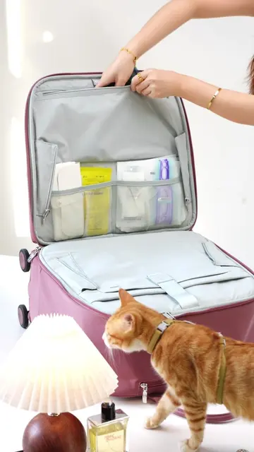 Packing just got a little more satisfying. 👀✨ #travel #luggage #bags #trip#OOTD