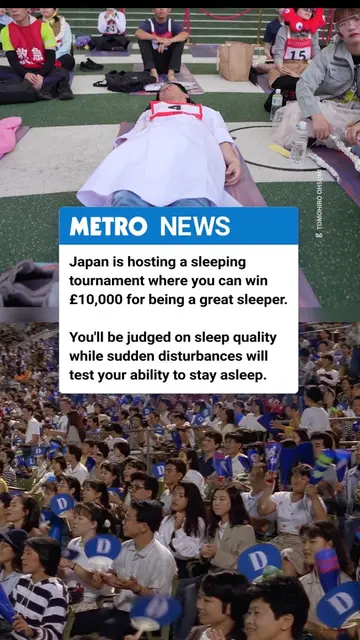 Paid £10,000+ to have a nap? Uh, yes please. 😴 Japan is hosting a competitive s