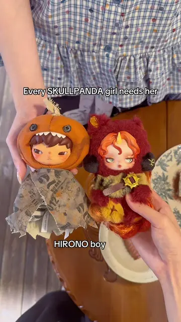 🖤Every SKULLPANDA girl needs her HIRONO boy✨#fyp #popmart #skullpanda #hirono #