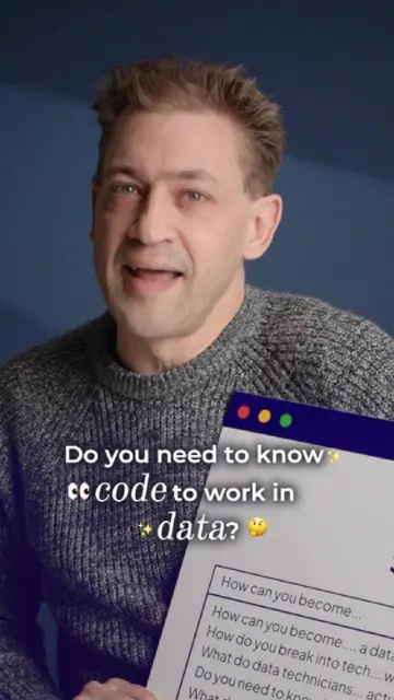 Do you need to know code to work in data? 🖥️ Find out from Data Technician Jon❗