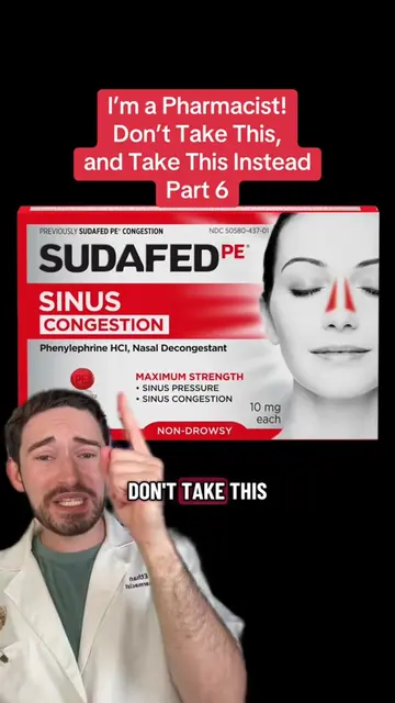 STOP buying phenylephrine for nasal congestion 👀💊 If you’re reaching for Sudaf