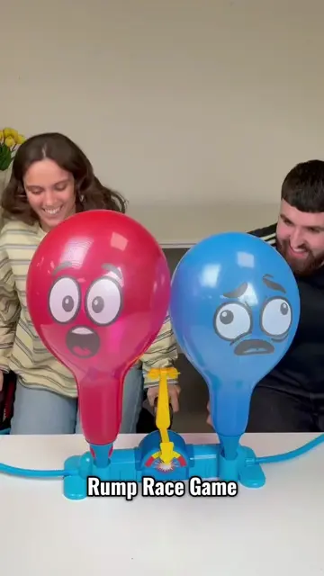 The Rump Race Game is a fast, funny balloon-popping battle for 2 players! Bounce