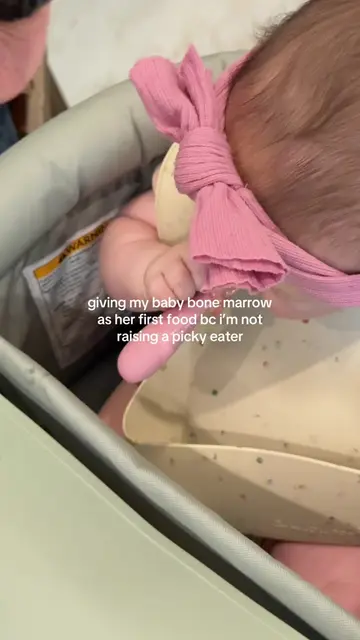 AND SHE LOVED IT 🥩 #babygirl #whatmybabyeats #startingsolids #motherhood #momto