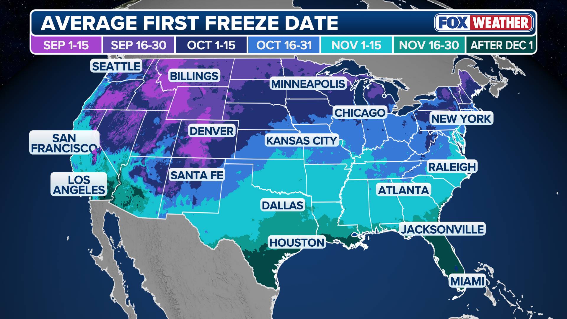 🥶 BRR-ING IT ON: Mid-September marks the traditional first freeze of the season