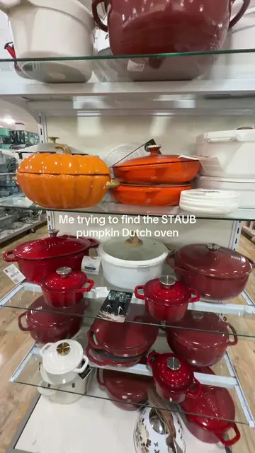 I can never find her AT ALL @TJ Maxx @STAUB USA #staub #dutchoven #fall #pumpkin