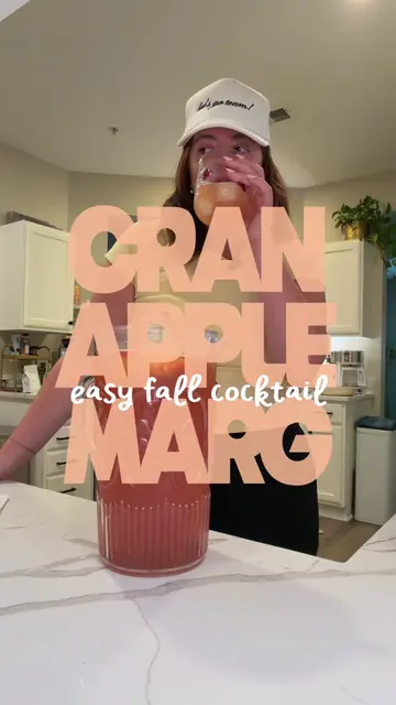 easiest fall margarita to batch for hosting! 🍎 CRAN APPLE MARG 3 cups apple cid