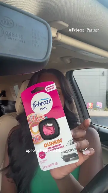#Febreze_Partner My car smelling like my Dunkin’ order?! Oh I’m OBSESSED 😭🍓🍩☕